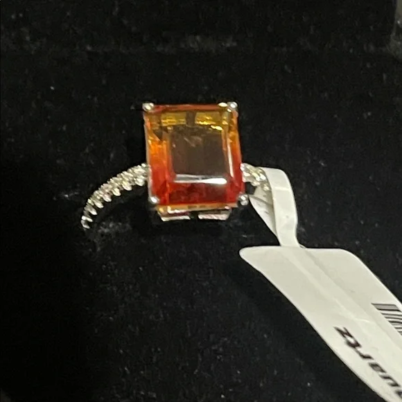 NWT Elegant Sunfire Doublet Quartz Ring size 6 - Picture 5 of 7